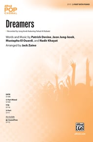 Dreamers Two-Part choral sheet music cover Thumbnail
